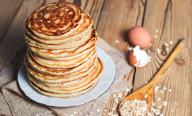 HotCakes de avena y cacao